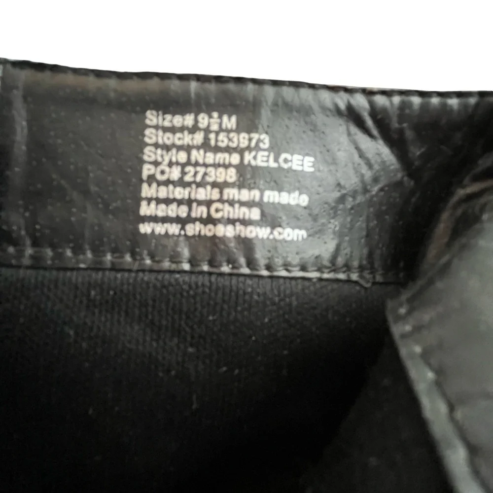 Hot Tomato Women’s Black Lace-Up Side Zipper Peep Toe Boots. Size: 9.5M - Picture 8 of 8